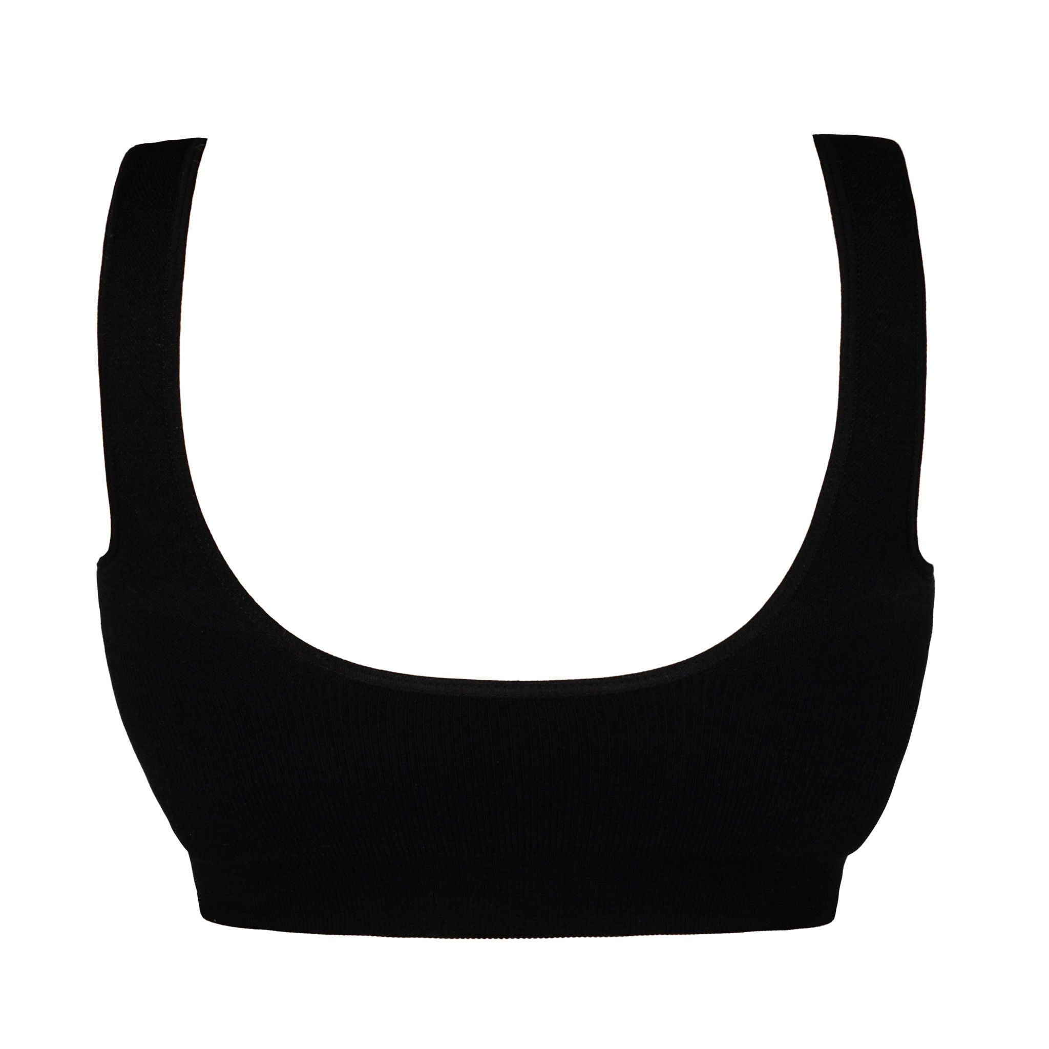 Full Coverage Nipple Concealing Wire-Free Bra | Non-Padded - Black