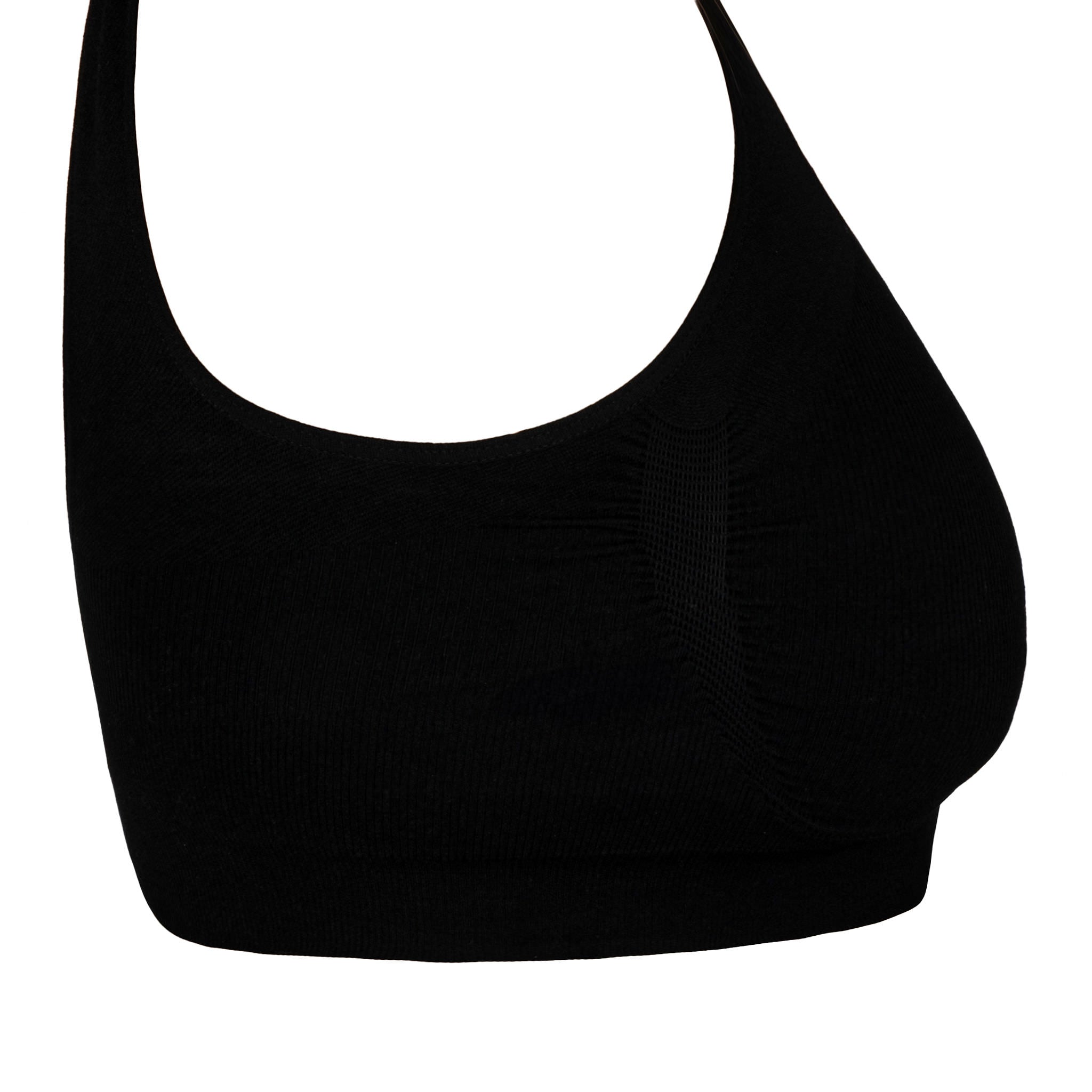 Full Coverage Nipple Concealing Wire-Free Bra | Non-Padded - Black