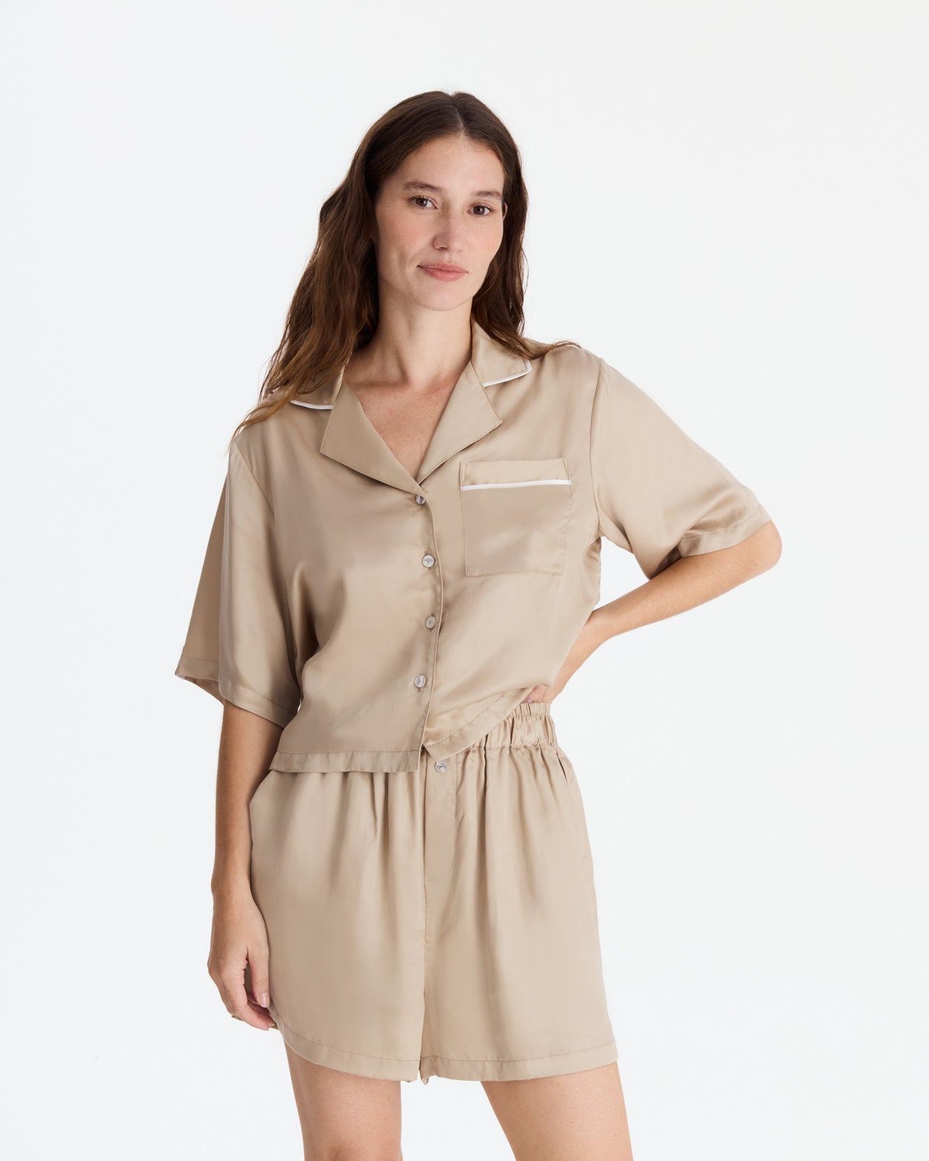 Silky Lyocell Short Pajama Set
