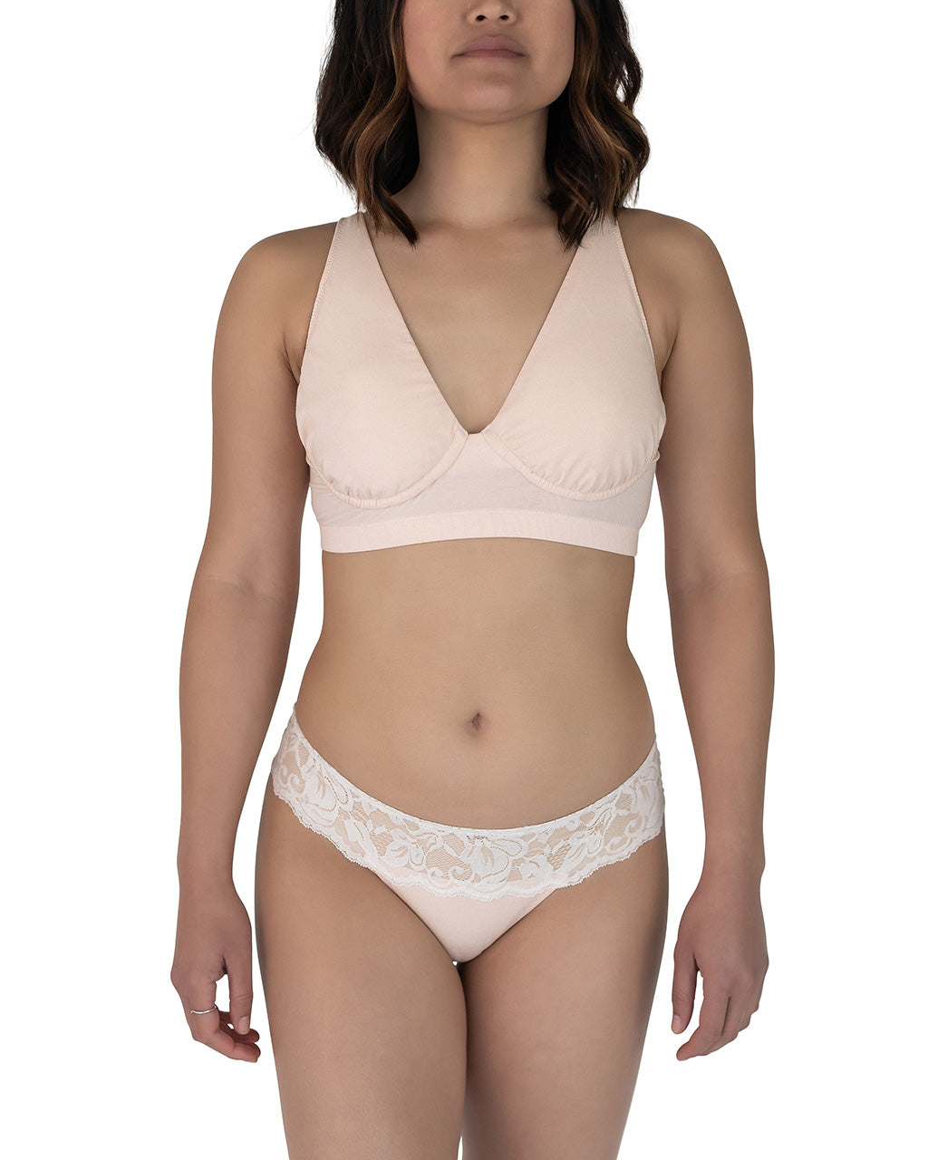 Portia Wireless Bra, Blush