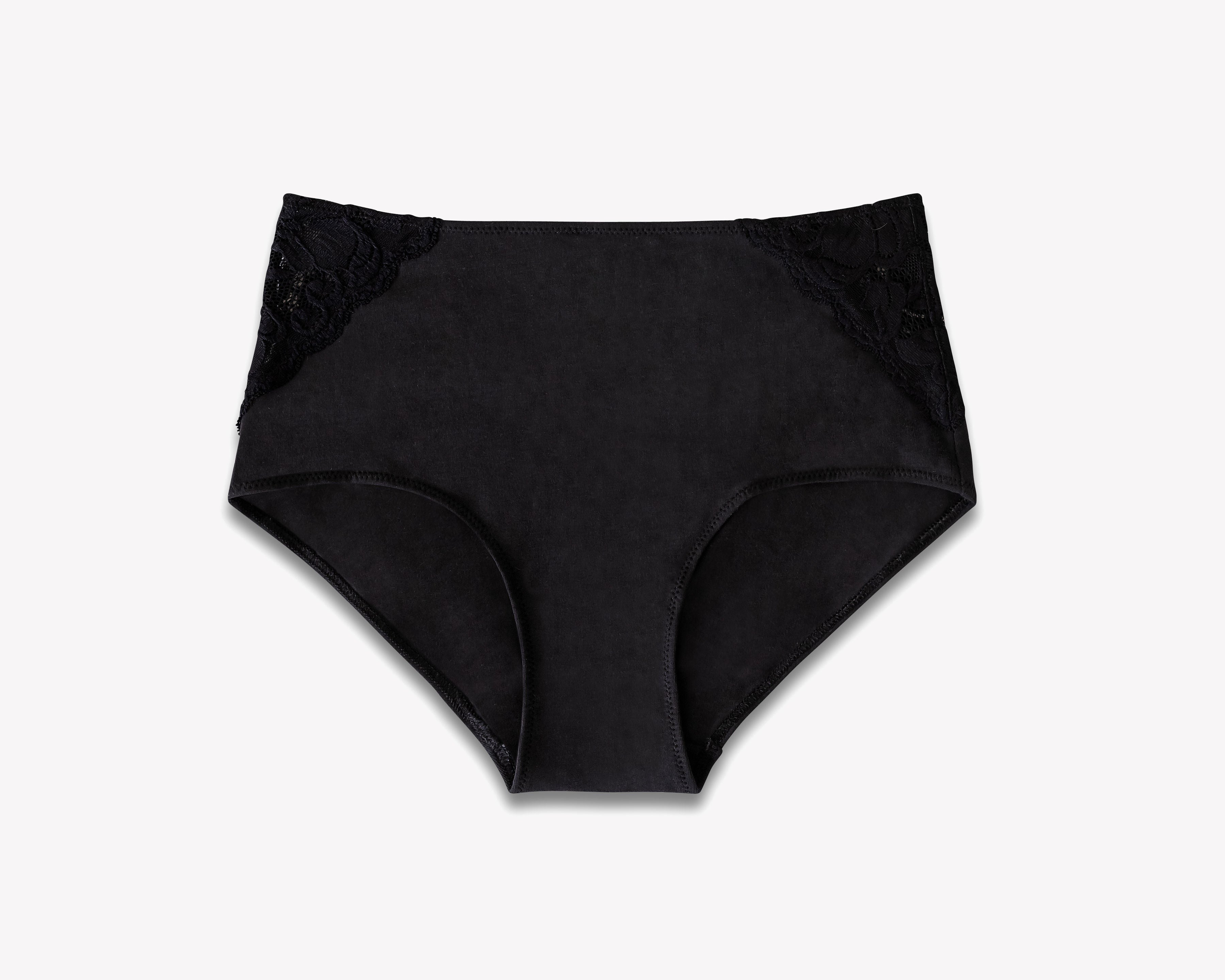 Portia High Waisted Panty, Black
