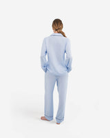 Woven Cotton Long Pajama Set