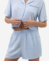 Woven Cotton Short Pajama Set