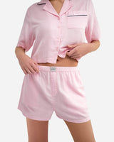 Woven Cotton Short Pajama Set