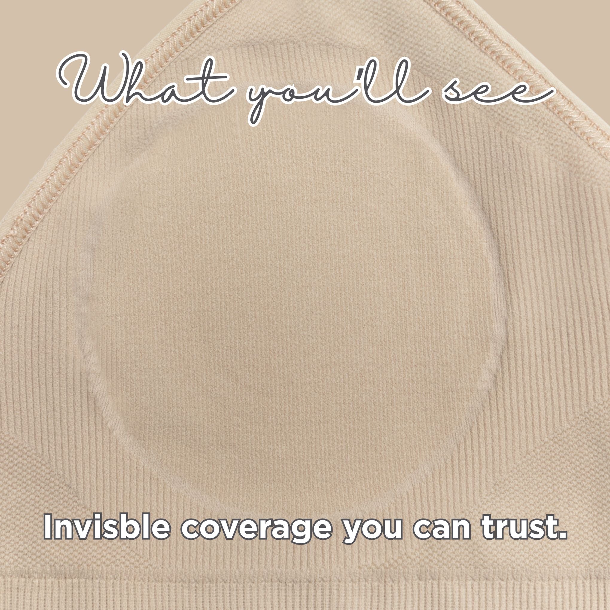 Full Coverage Nipple Concealing Wire-Free Bra | Non-Padded - Blue