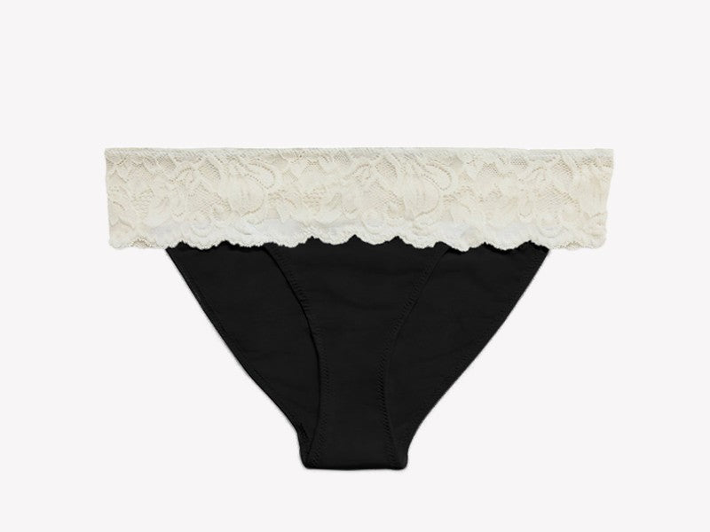 Astrid Brief Panty, White / Black