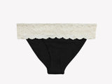 Astrid Brief Panty, White / Black
