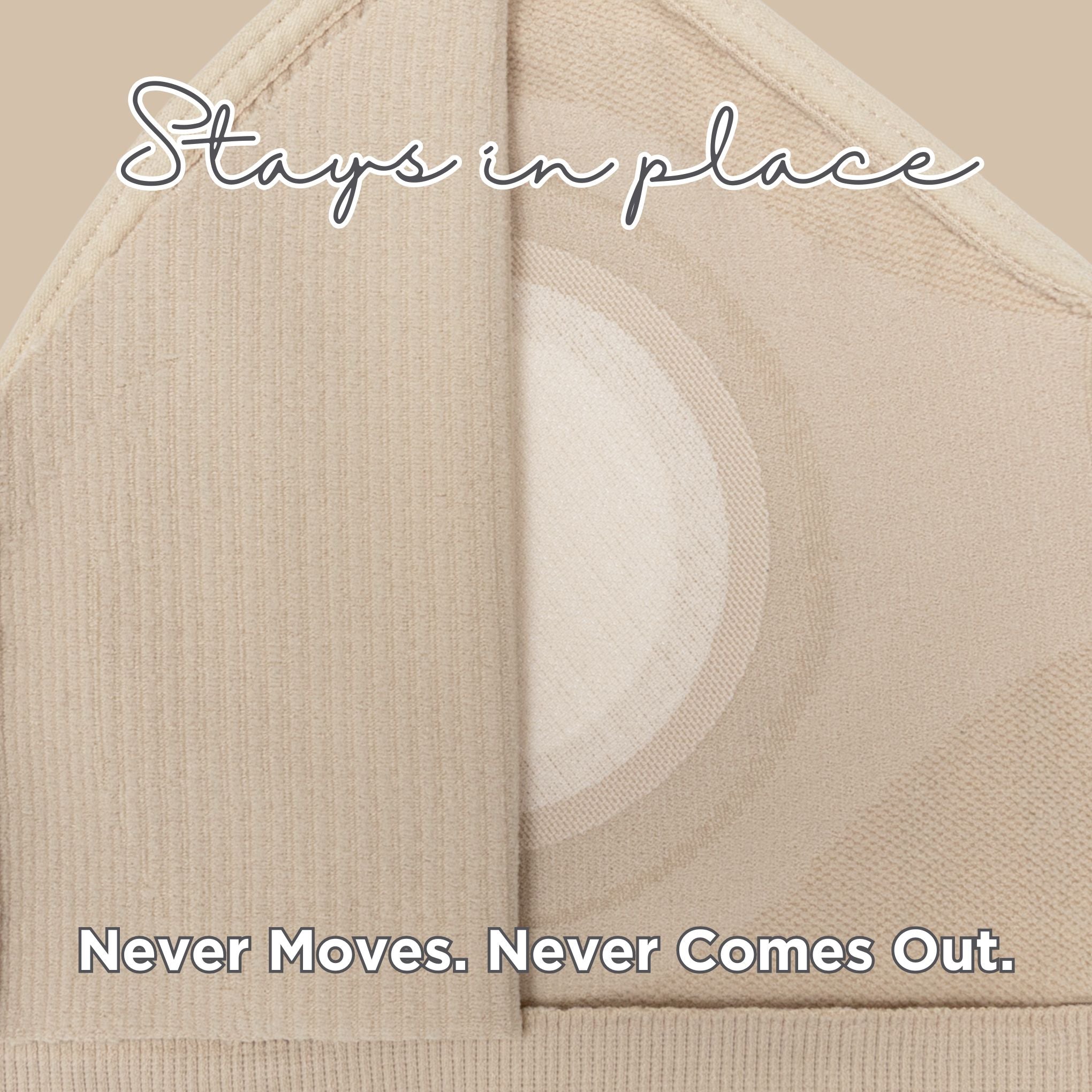 Full Coverage Nipple Concealing Wire-Free Bra | Non-Padded - Blue