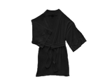 Calla Modal Kimono with Lace, Black