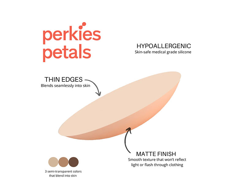 Perkies Petals: Premium Nipple Covers, Dark