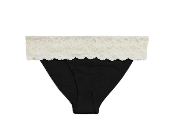 Astrid Brief Panty XL, White / Black