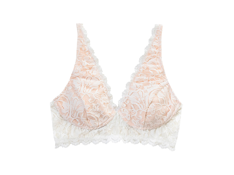 VS body by VICTORIA unlined wireless mastectomy Bra NEW large champagne 
