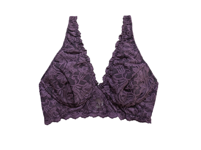 Encircled Bullet Bra Organic Cotton Round Stitch Full Coverage Bra Circle  Stitched Plus Size Bra Purple Violet -  Canada